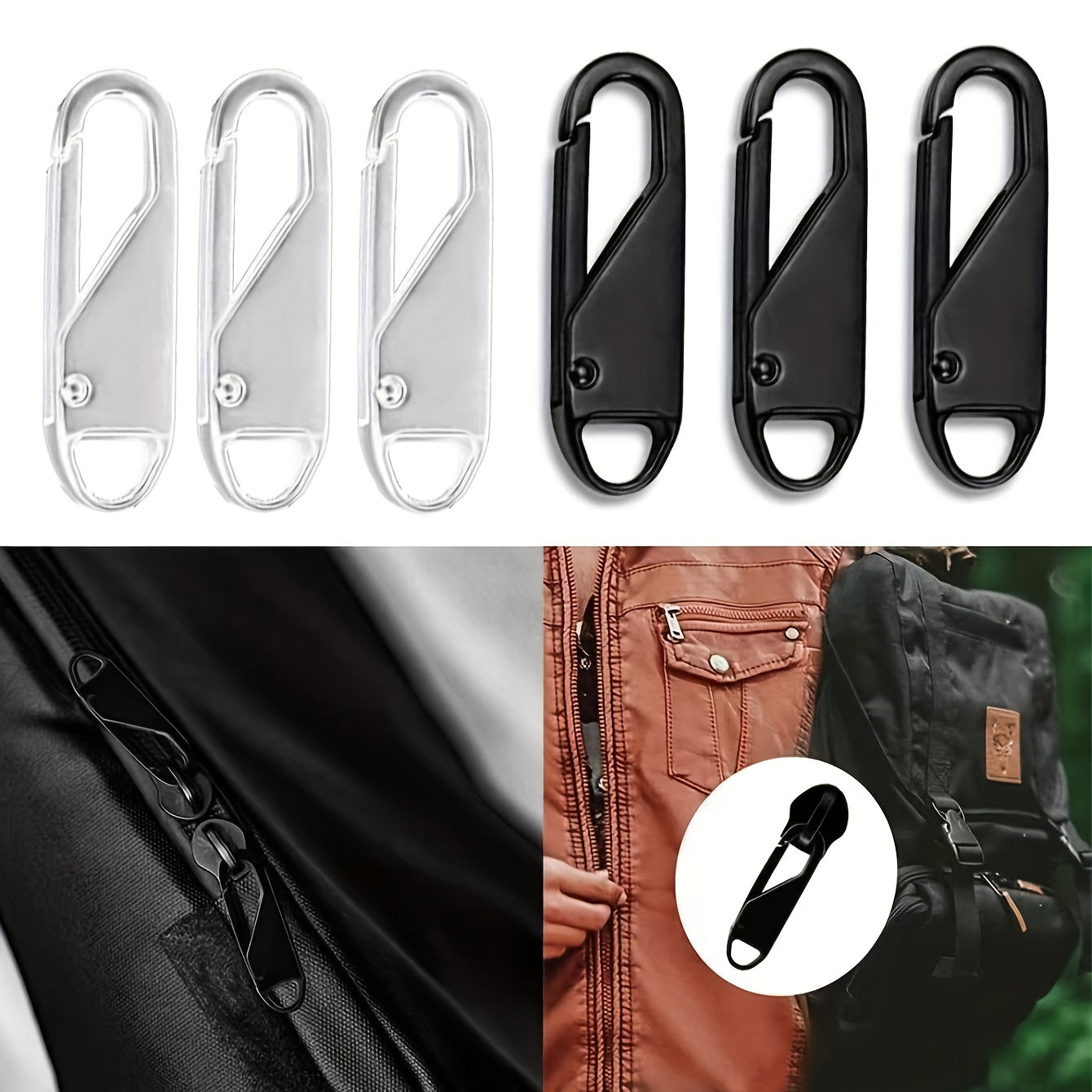 4 Stuks Rits Reparatie Tool Kit Vervanging Rits voor Jas Tas Koffer