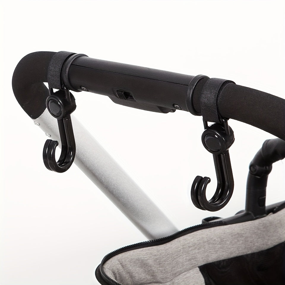 1 st/2 stks Kinderwagen Auto Winkelwagen Haken Kinderwagen Accessoires - Draaibare 360 Graden Haak voor Kinderwagen Organisator Tas, Fietshaak