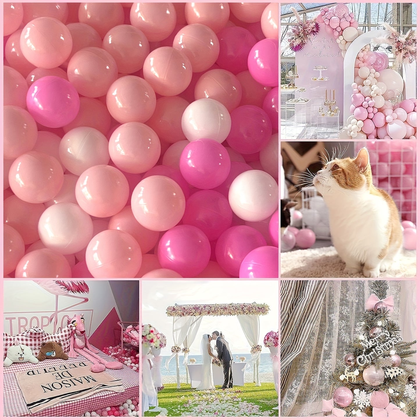 40 Roze Pit Ballen: Veilig, Stevig en Superleuk voor Peuters en Kinderen! Perfect voor Binnenpret, Zwembadavonturen en Knalfeestjes! Elk Balletje meet 5.08 CM en is Vrij van Ftalaten en BPA. Laat het Feest Beginnen!