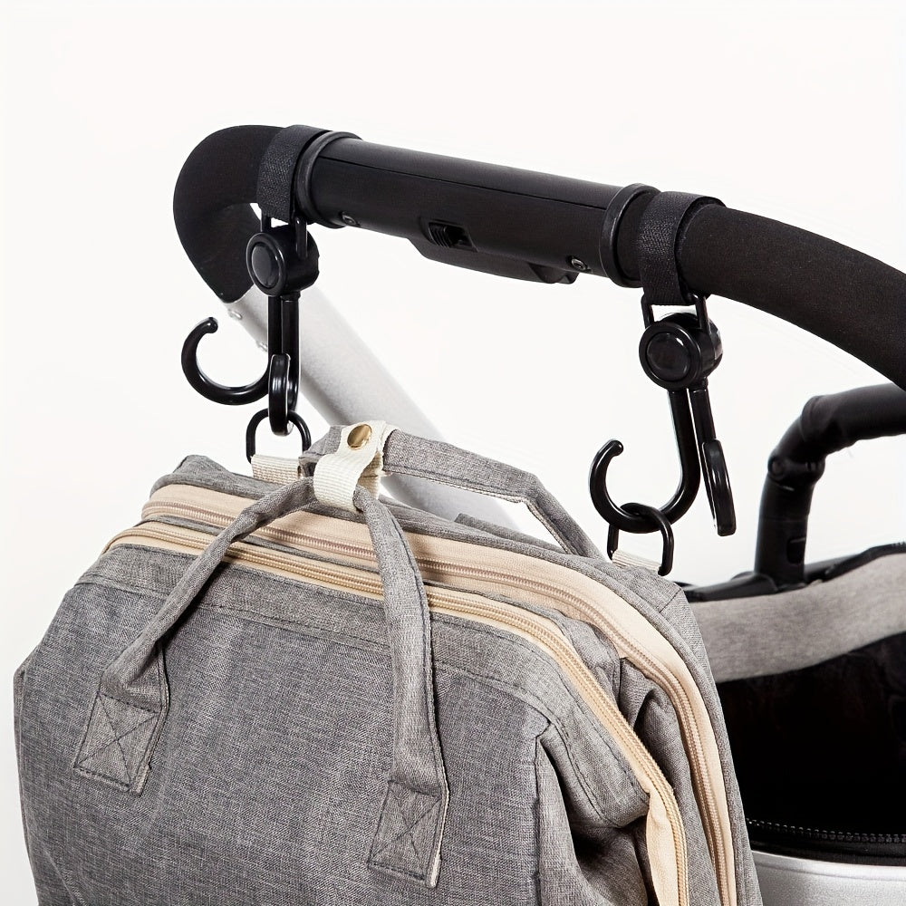 1 st/2 stks Kinderwagen Auto Winkelwagen Haken Kinderwagen Accessoires - Draaibare 360 Graden Haak voor Kinderwagen Organisator Tas, Fietshaak