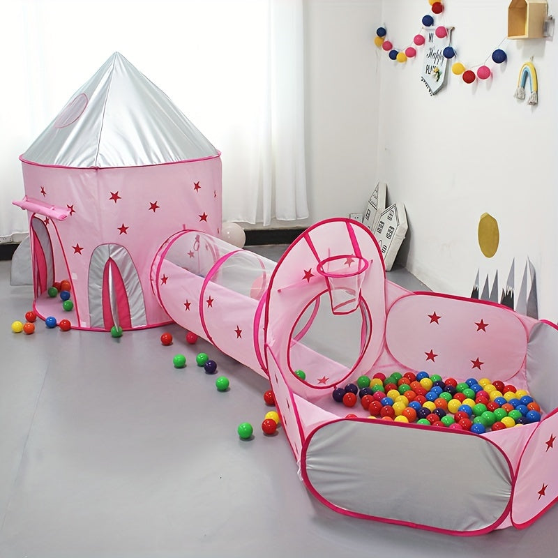3 stuks Speelhuis Tent, Indoor Speelgoedhuis, Raketkasteel - Huishoudelijk Bed Artefact voor Kinderen, Baby Klein Huis - Perfect Verjaardagscadeau
