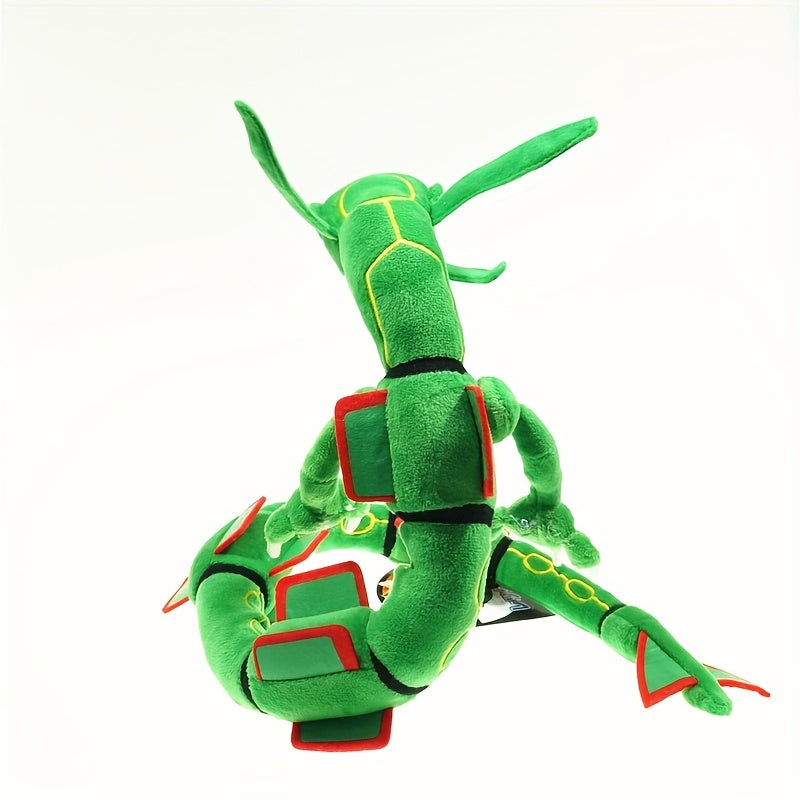 Rayquaza 80cm groene/zwarte draak, met skeletvorm pluche