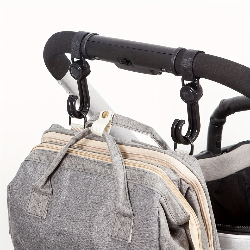 1 st/2 stks Kinderwagen Auto Winkelwagen Haken Kinderwagen Accessoires - Draaibare 360 Graden Haak voor Kinderwagen Organisator Tas, Fietshaak