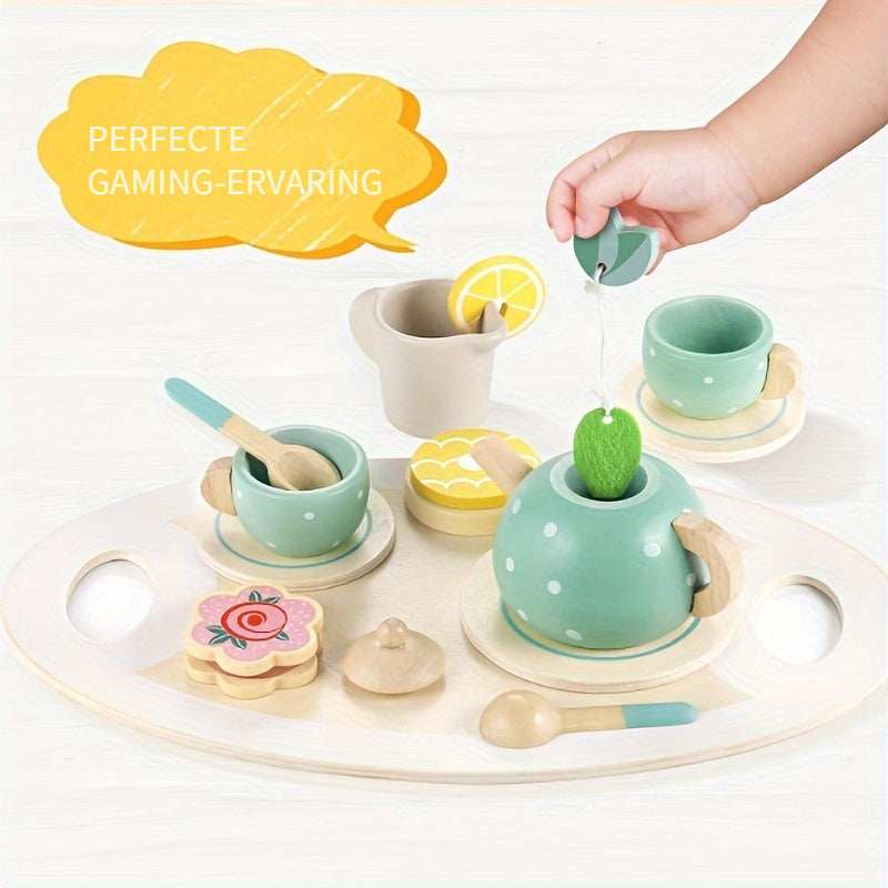 Duik in de betoverende wereld van het Afternoon Tea Fantasiespel met onze Simulatieve Afternoon Tea Set kinderspeelgoedset!