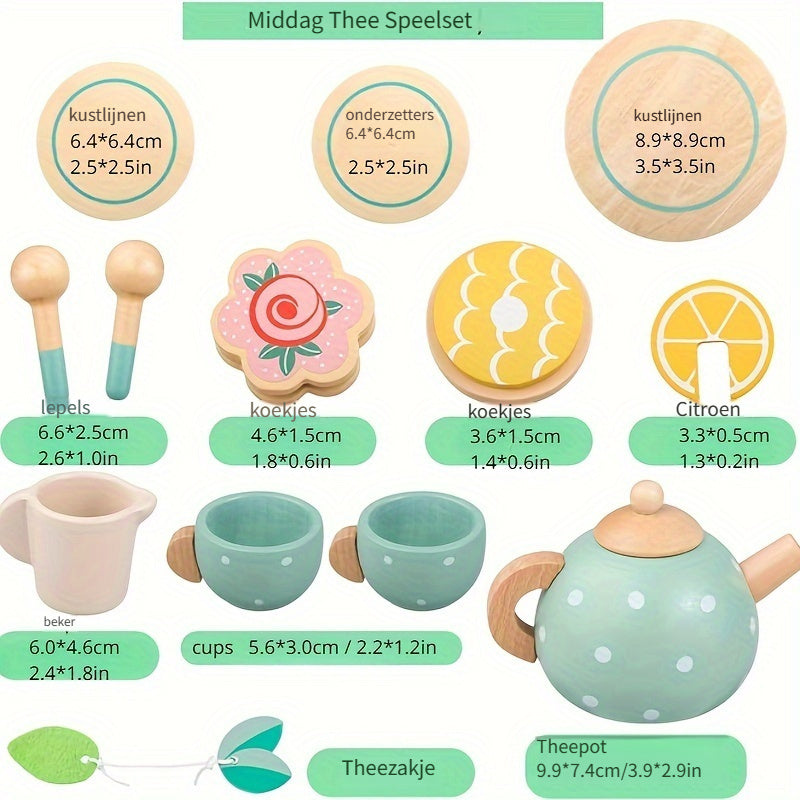 Duik in de betoverende wereld van het Afternoon Tea Fantasiespel met onze Simulatieve Afternoon Tea Set kinderspeelgoedset!