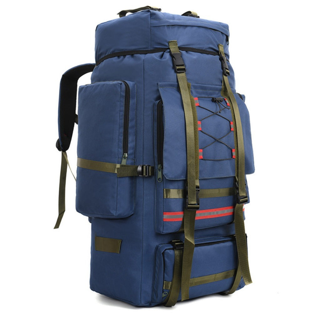 Extra Grote Rugzak: Ideale Outdoor Kampeerrugzak, Ruime Bagage- en Schoudertas voor Zowel Heren als Dames, Capaciteitsrijke Backpack