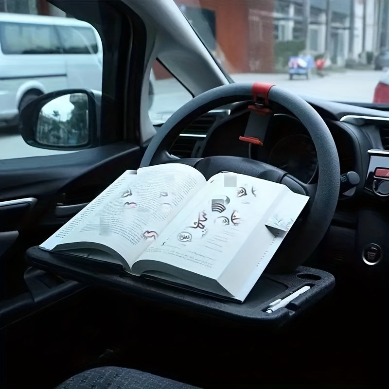 Vergemakkelijk je autorit met de multifunctionele stuurwielbureau Organizer - Praktisch Opbergrek voor het Stuurwiel, met Handige Kaarthouder