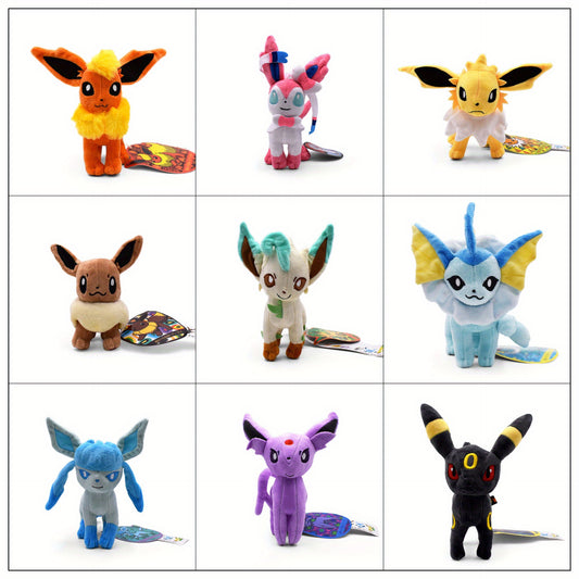"Eevee's Magische Wereld: Ontdek de Nieuwe Kleine Staande Eevee Knuffels in 11 Schitterende Kleuren!"
