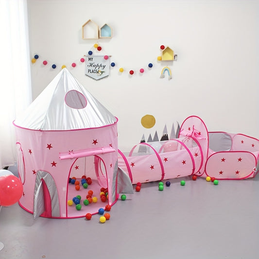 3 stuks Speelhuis Tent, Indoor Speelgoedhuis, Raketkasteel - Huishoudelijk Bed Artefact voor Kinderen, Baby Klein Huis - Perfect Verjaardagscadeau